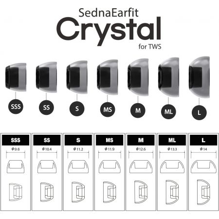 AZLA SednaEarfit Crystal for TWS