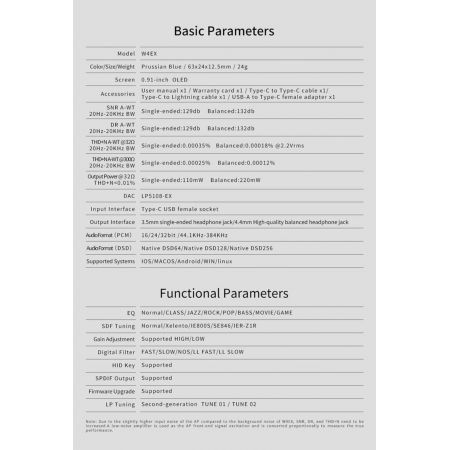 Luxury & Precision W4 EX