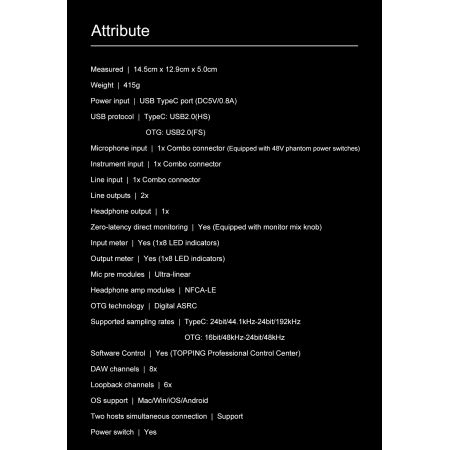 Topping Professional E1x2 OTG