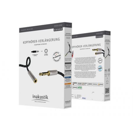INAKUSTIK Exzellenz Extension Audio Cable + 6.3mm jack adapter 