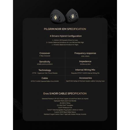 Effect Audio x Elysian Acoustic PILGRIM Noir