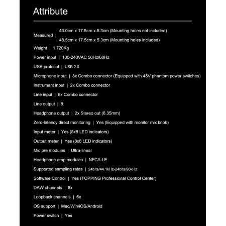 Topping Professional E8x8 PRE