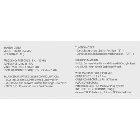 DUNU SA6 MKII