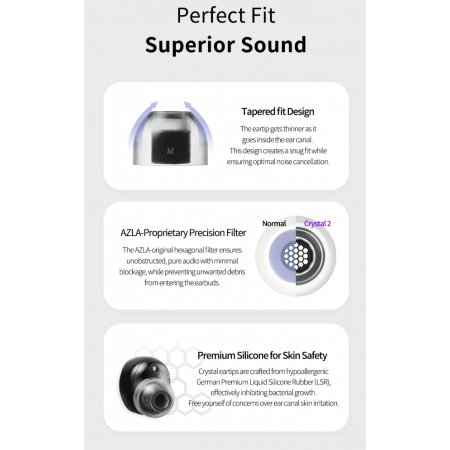 AZLA SednaEarfit Crystal II