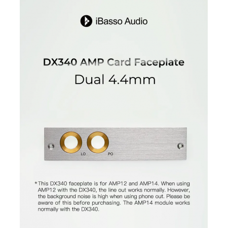 iBasso DX340 Faceplate